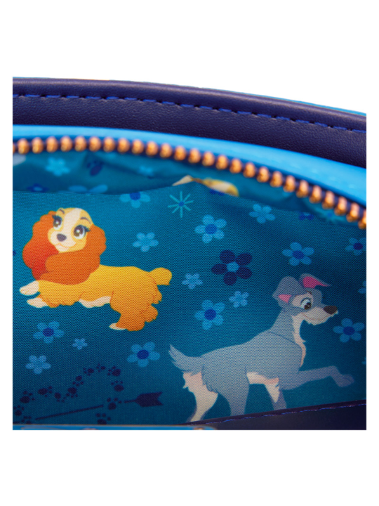 Sac à bandoulière la belle et le clochard 70ème anniversaire LOUNGEFLY