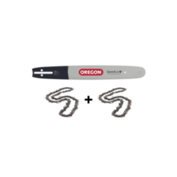 2 chaînes de tronçonneuse + guide chaîne 45 cm - OREGON 567292