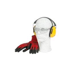 Kit de sécurité - OREGON 572870 casque, gant et lunettes de sécurité