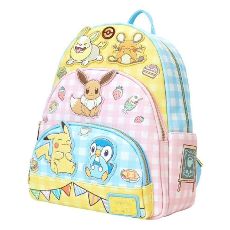 Sac à dos café triple pocket Pokémon LOUNGEFLY