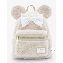 Sac à dos Faux Fur Sherpa Minnie Mouse LOUNGEFLY