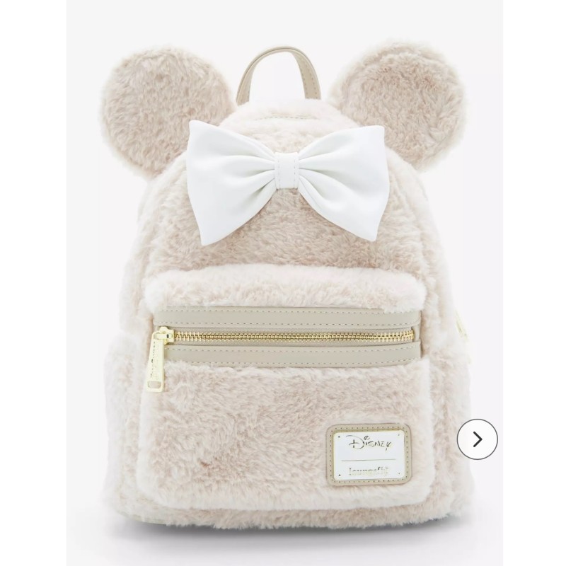 Sac à dos Faux Fur Sherpa Minnie Mouse LOUNGEFLY