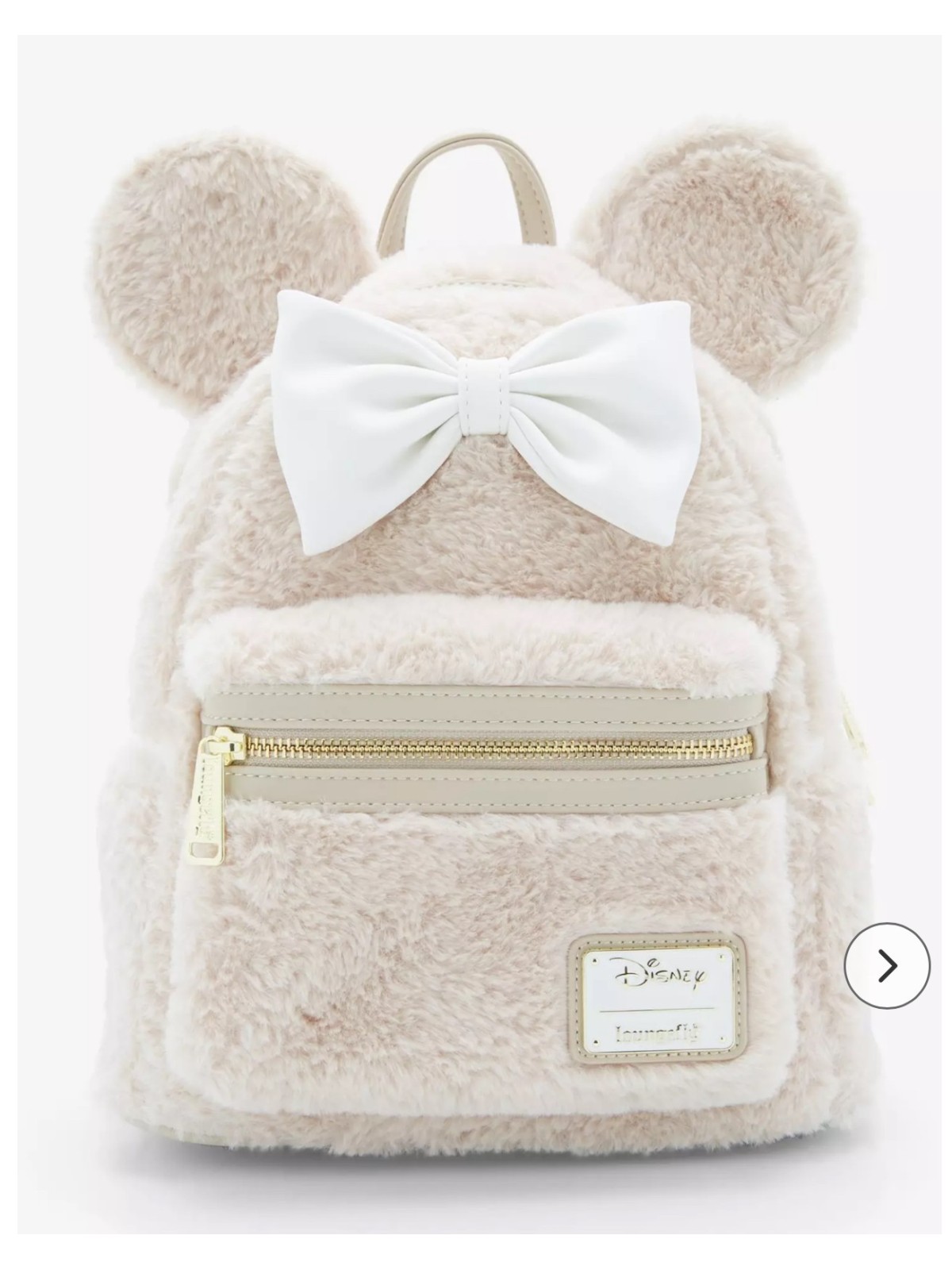 Sac à dos Faux Fur Sherpa Minnie Mouse LOUNGEFLY