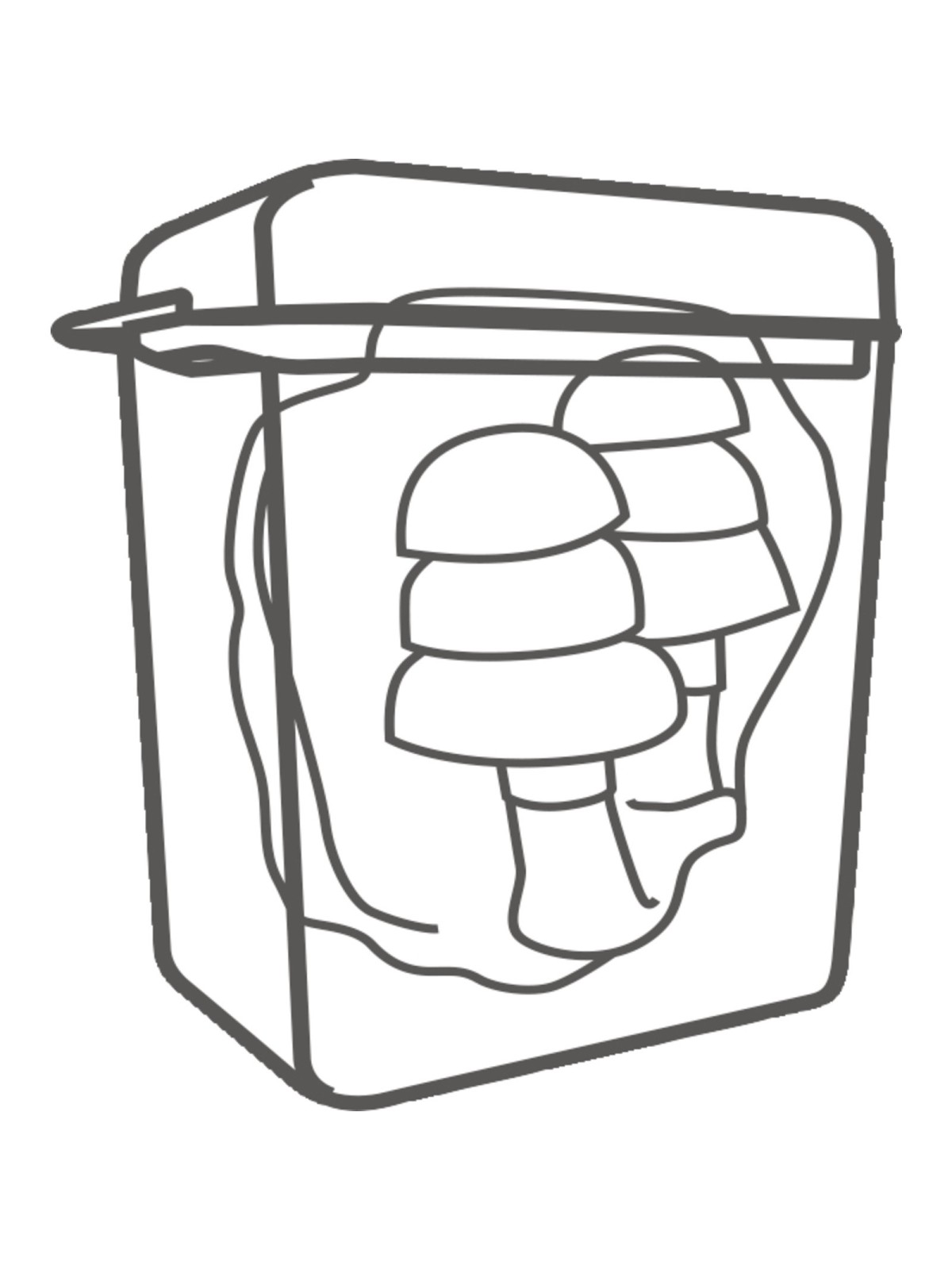 Bouchons d'Oreilles Anti-Bruit 50 pcs CONICFIR050 DELTAPLUS : Protection Auditive