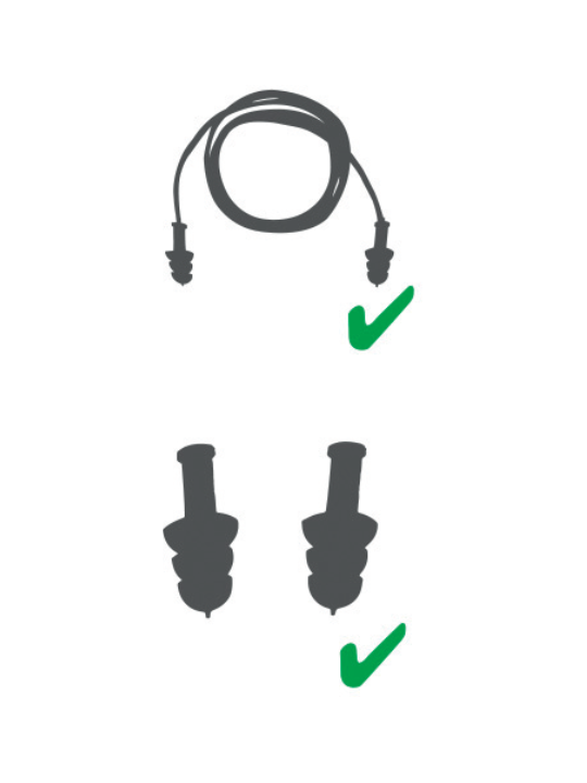 DELTAPLUS 10 paires de Bouchons d'Oreilles reutilisables
