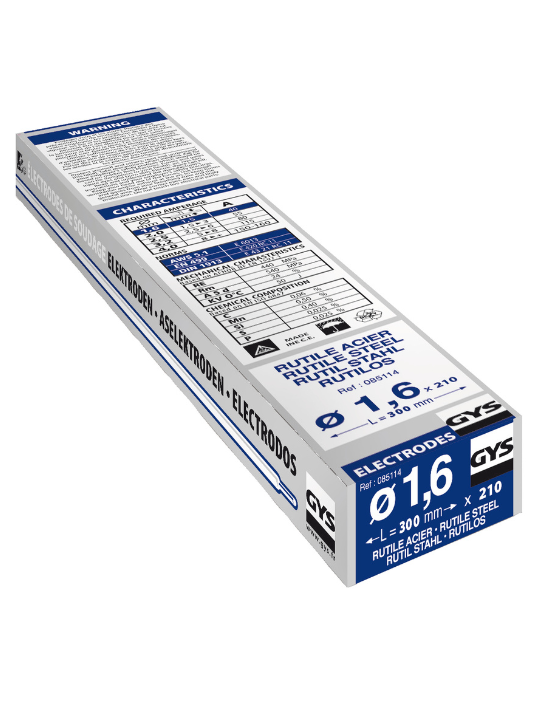 Electrodes soudure  ø 1.6 mm 350 mm GYS 085114 : Performances exceptionnelles
