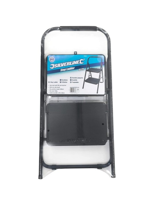 Escabeau 2 marches - SILVERLINE 226092 marche pied