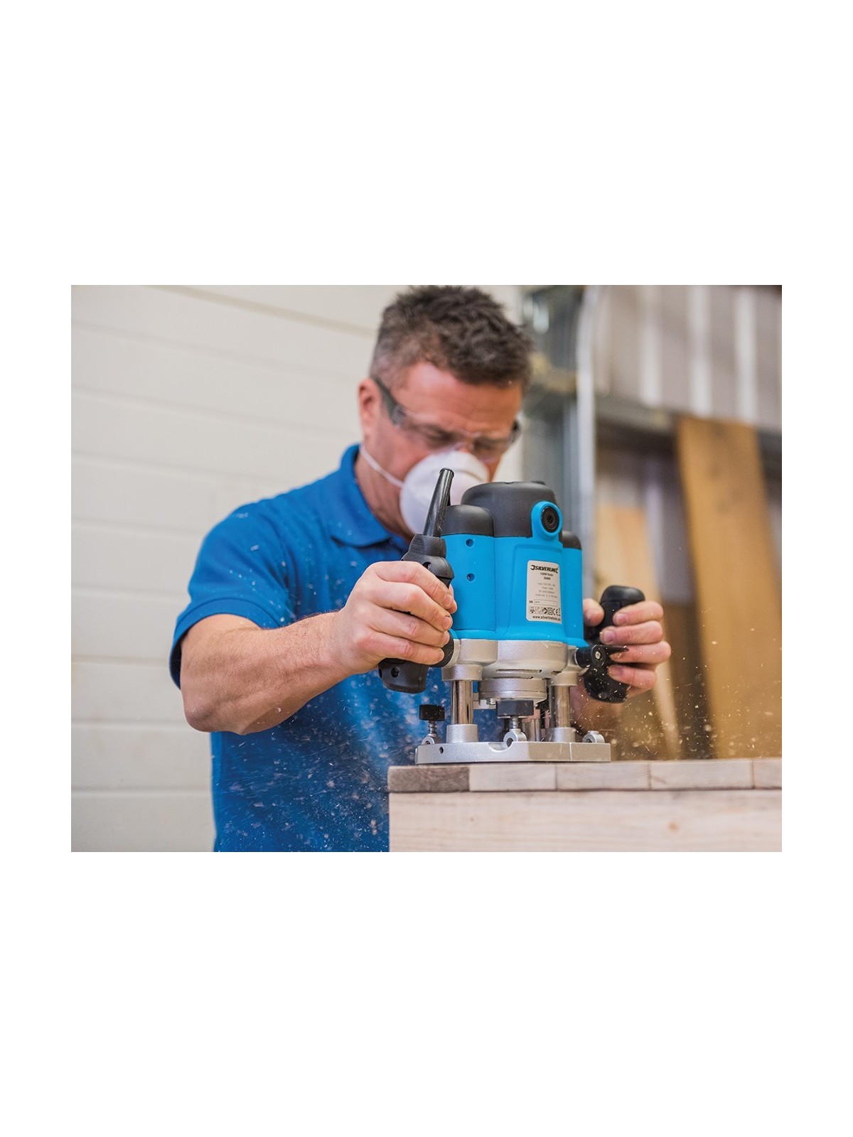 Défonceuse plongeante 1/2" 1500 W - SILVERLINE 264895