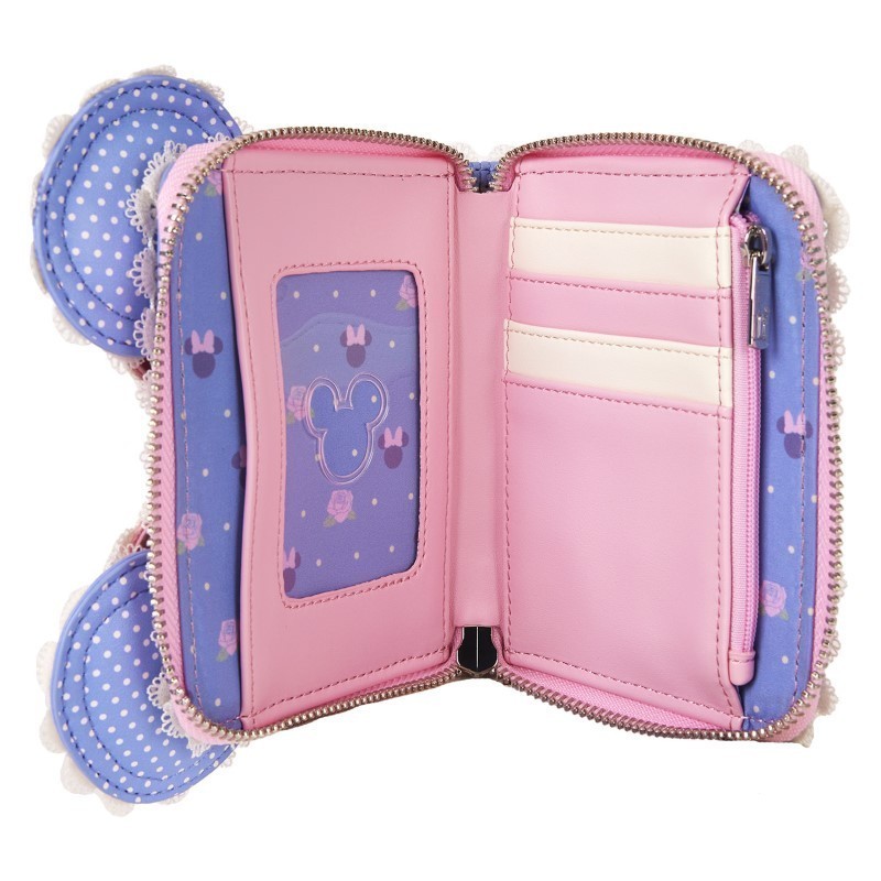 Portefeuille Minnie Floral And Lace Ears LOUNGEFLY