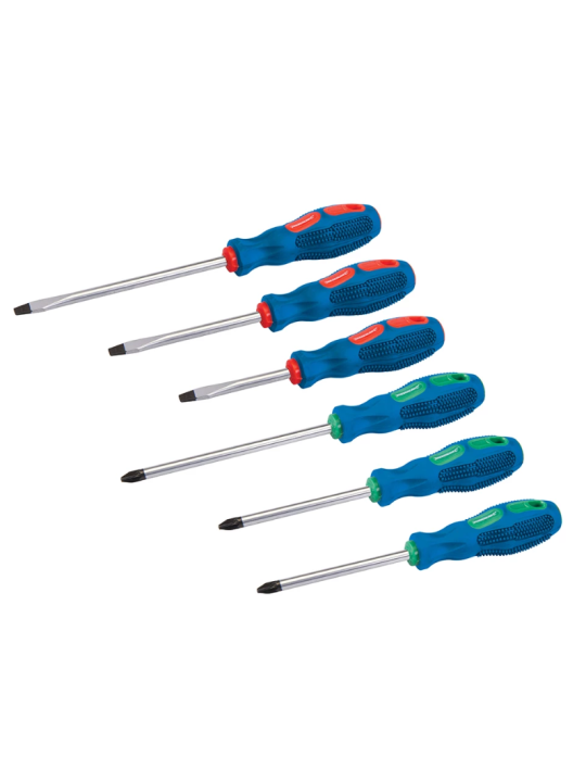 Set 6 tournevis usage général - SILVERLINE - 244458