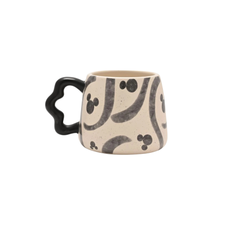 Mug 3D Shapes Black and white Mickey