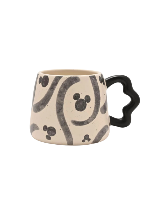 Mug 3D Shapes Black and white Mickey