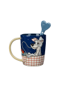 Mug avec cuillère 70ème anniversaire La belle & le clochard Disney