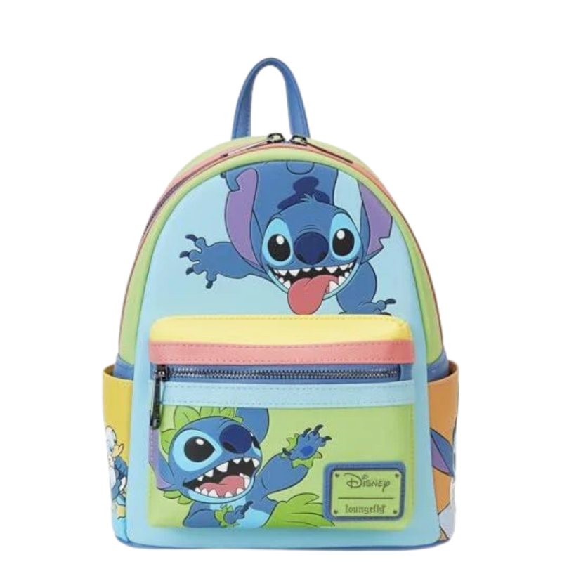 Sac à dos jaase colorblock Stitch LOUNGEFLY