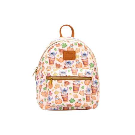 Sac à dos pumpkin spice latte stitch LOUNGEFLY