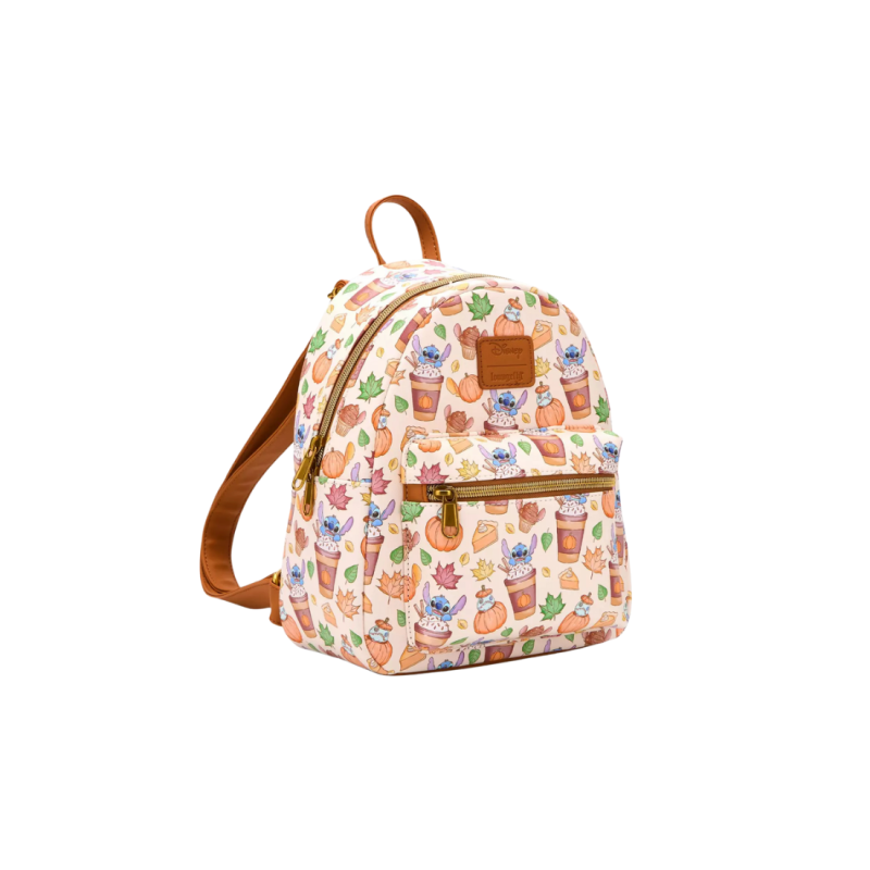 Sac à dos pumpkin spice latte stitch LOUNGEFLY
