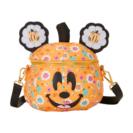 Sac Bandoulière Pumpkin Head Glow Mickey LOUNGEFLY
