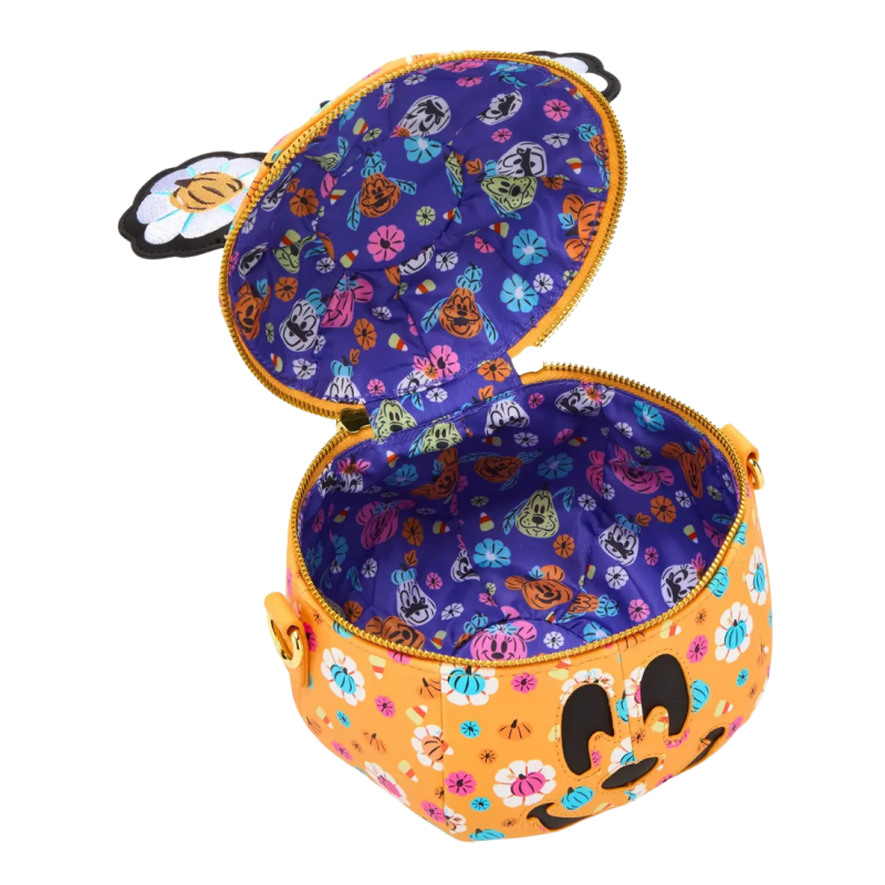 Sac Bandoulière Pumpkin Head Glow Mickey LOUNGEFLY