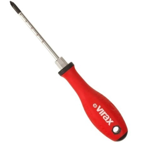 Tournevis aimanté PZ2 100 mm - VIRAX 34180