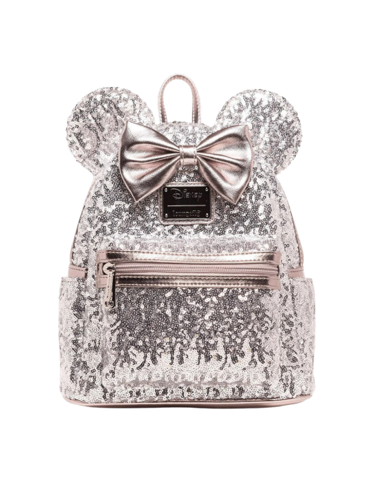Sac à dos Minnie Sequins Argentés LOUNGEFLY