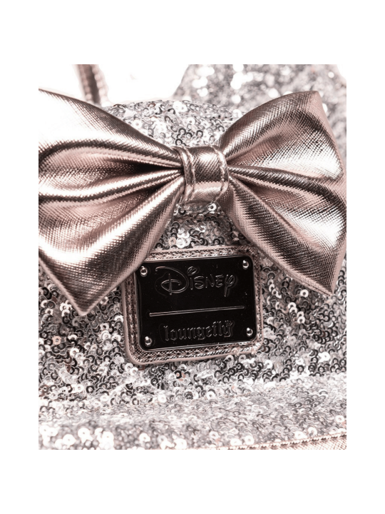 Sac à dos Minnie Sequins Argentés LOUNGEFLY