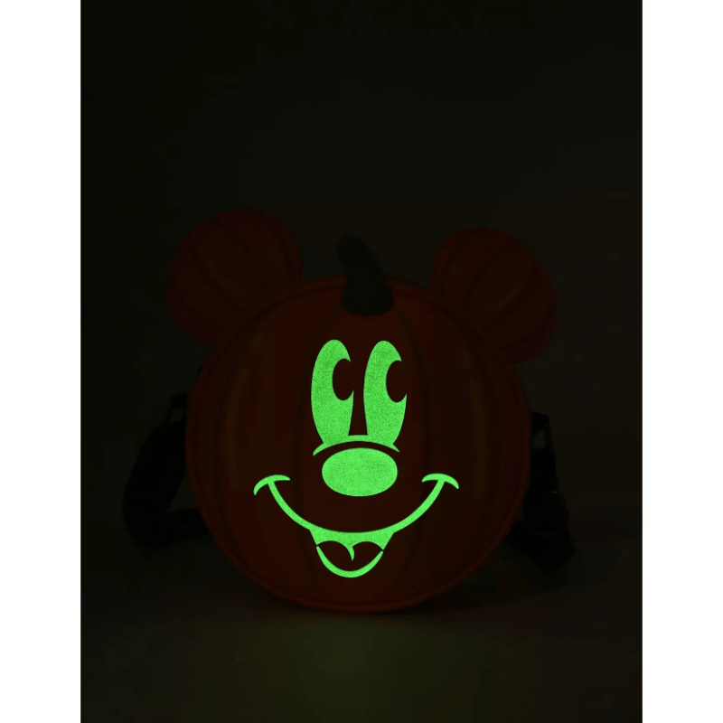 Sac Bandoulière Pumpkin Glow Mickey LOUNGEFLY