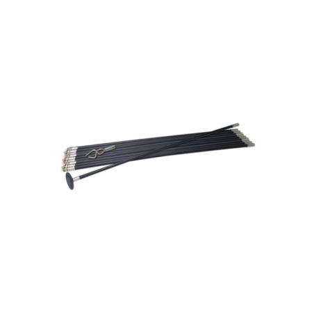 Kit cannes de ramonage flexible  12 pcs - SILVERLINE 278373 canalisation, cheminée