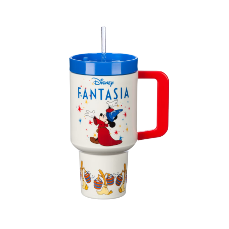 Gobelet paille Mickey l'apprenti sorcier Fantasia Disney