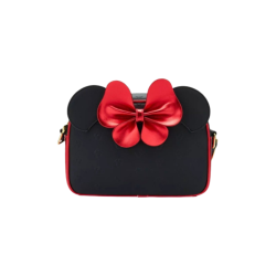 Sac à bandoulière Métalic red bow ears Minnie Mouse LOUNGEFLY