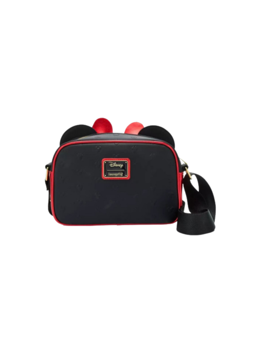 Sac à bandoulière Métalic red bow ears Minnie Mouse LOUNGEFLY
