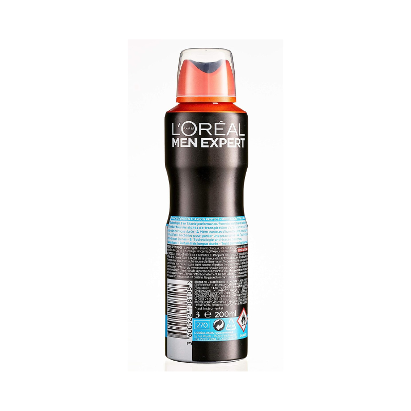 Déodorant anti transpirant carbon protect 150 ml - L'OREAL