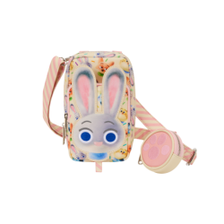 Sac à bandoulière pour téléphone et son porte-monnaie Zootopie 2 LOUNGEFLY