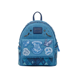 Sac a dos house of Hogwarts denim Harry Potter LOUNGEFLY