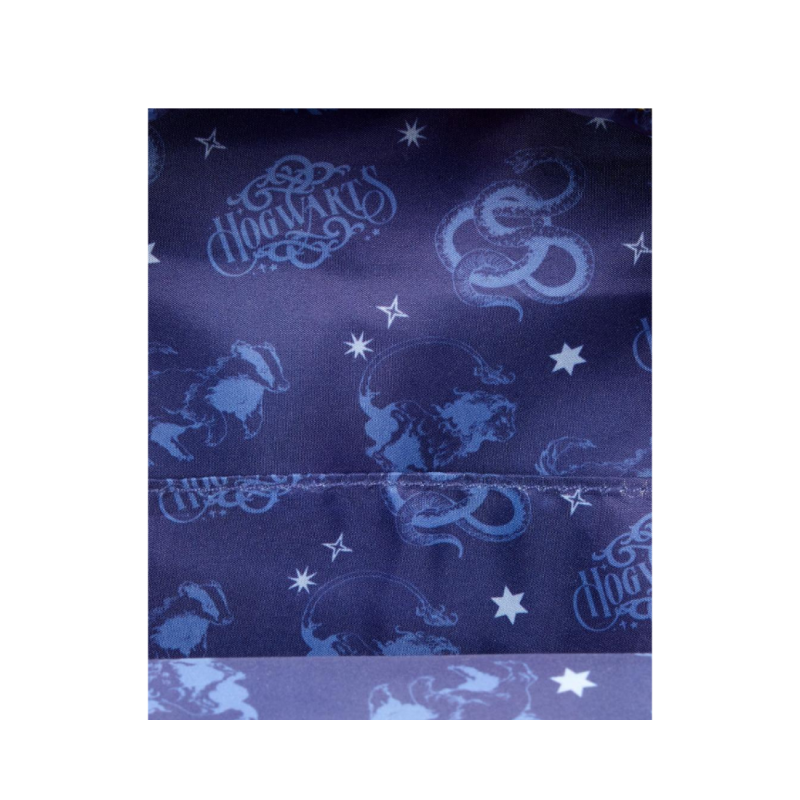 Sac a dos house of Hogwarts denim Harry Potter LOUNGEFLY