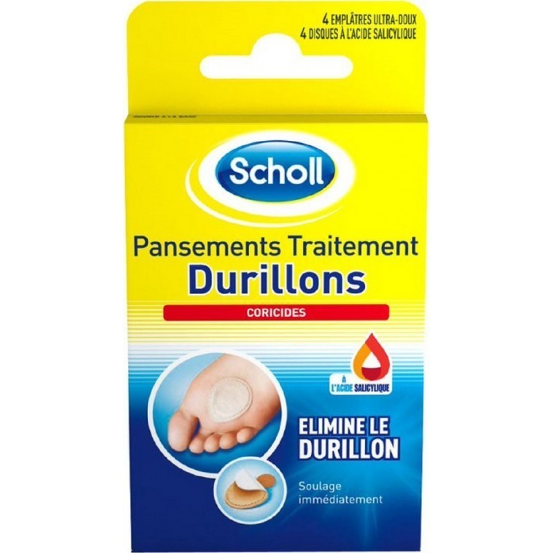 Pansement pieds durillons - SCHOLL - boîte de 4