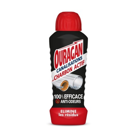 Ouragan Nettoyant Canalisations Charbon Actif 700 ml
