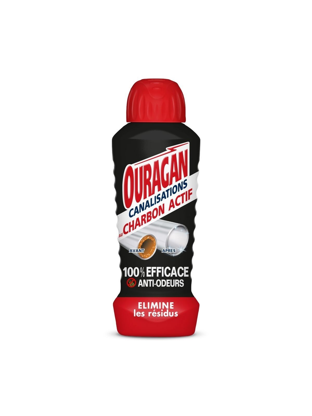Ouragan Nettoyant Canalisations Charbon Actif 700 ml
