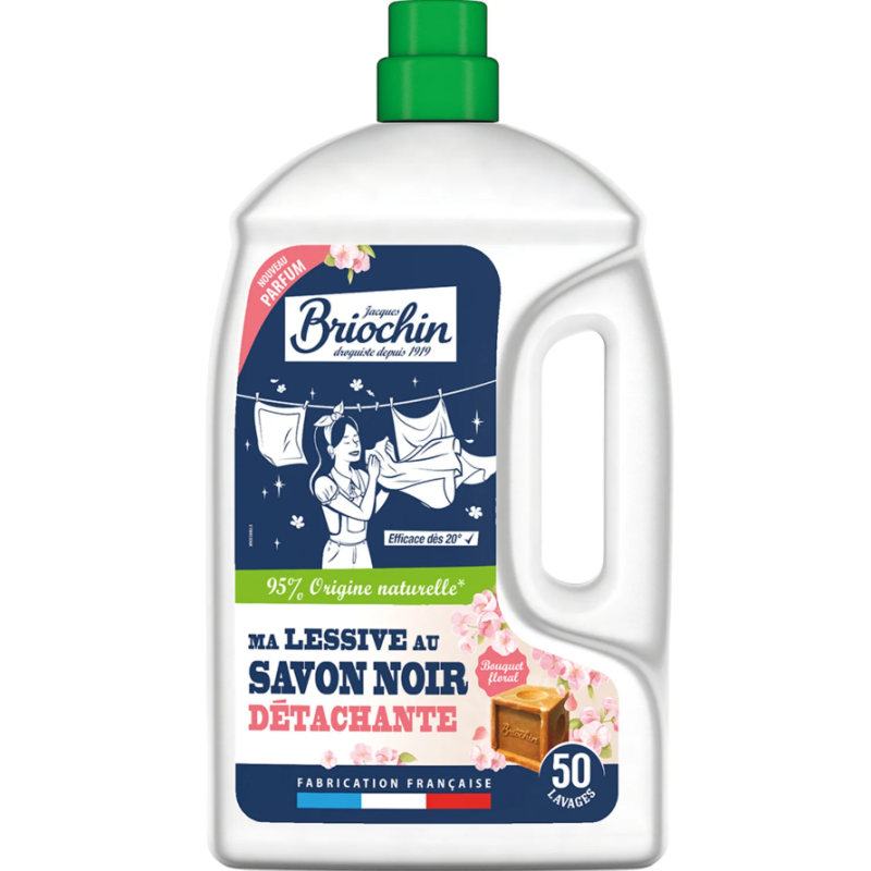 Lessive Liquide Au Savon Noir 2.27L - BRIOCHIN