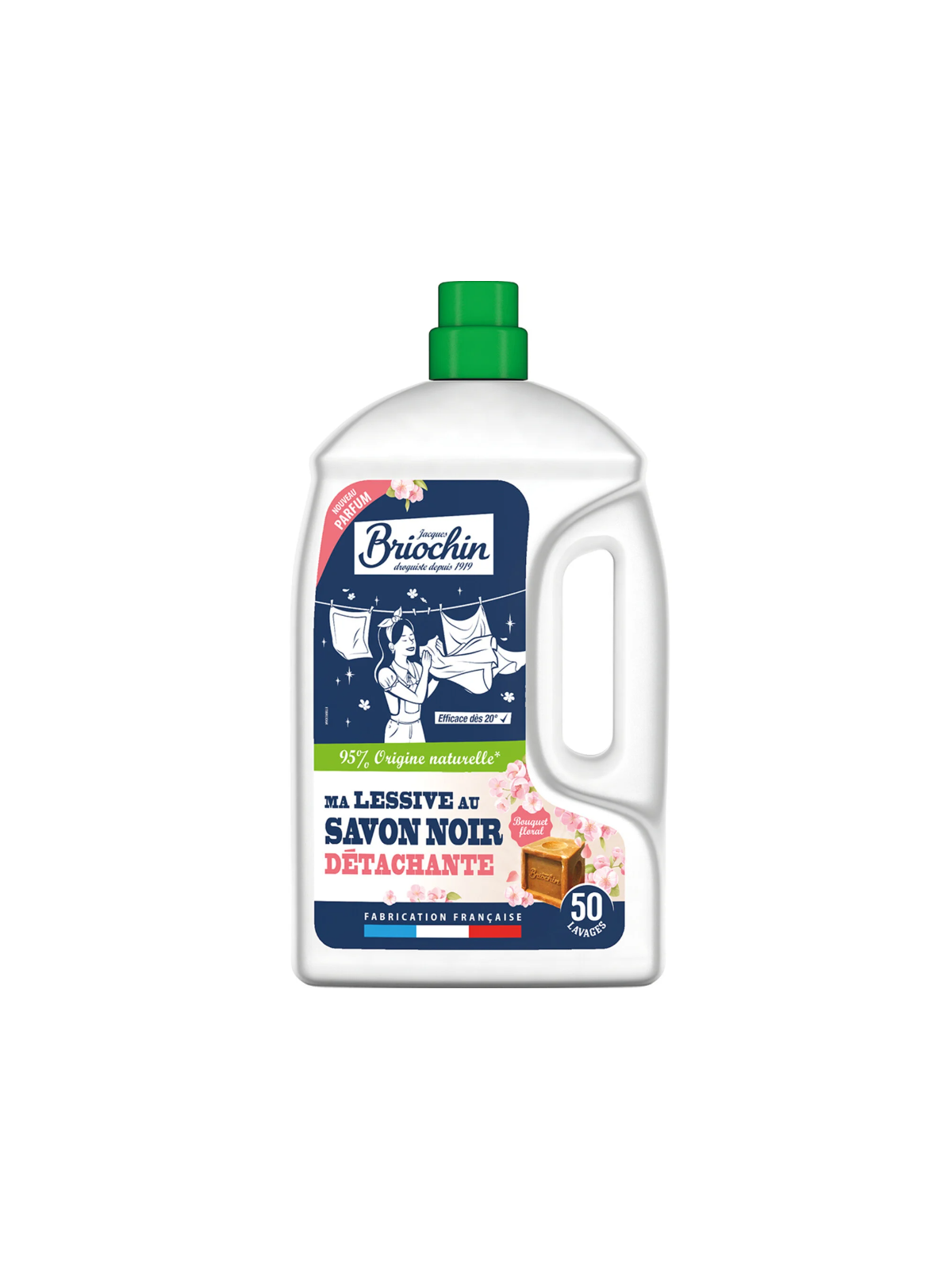 Lessive Liquide Au Savon Noir 2.27L - BRIOCHIN