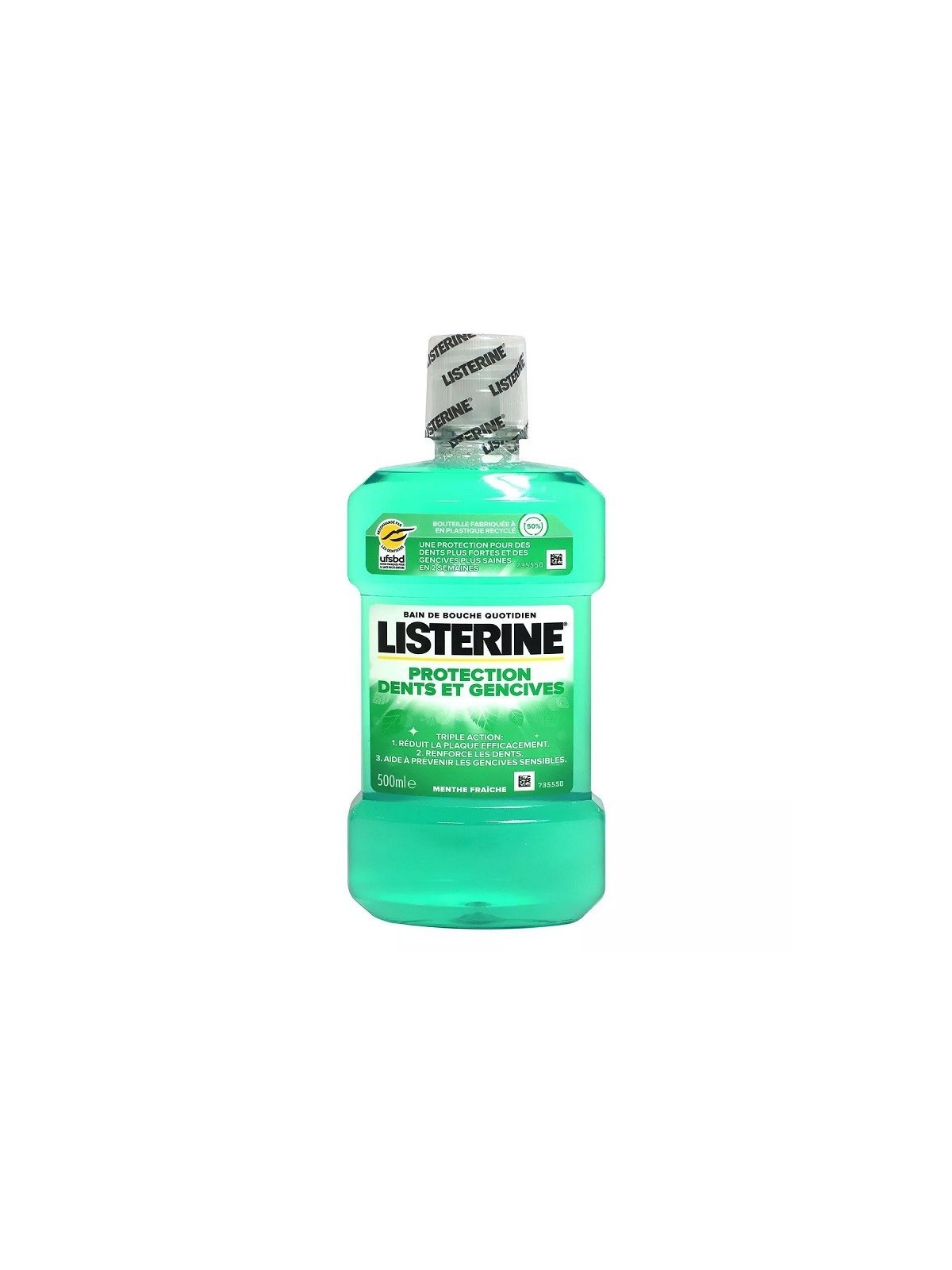 Listerine bain de bouche protection menthe fraîche 500ML