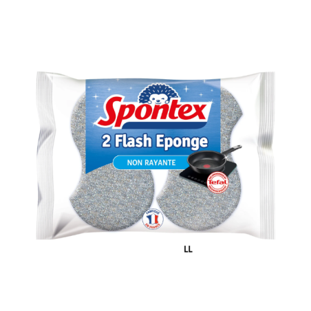 SPONTEX 2 flash éponge non rayante