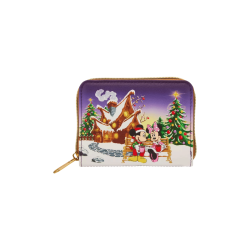 Portefeuille Mickey et Minnie Holiday House Noël LOUNGEFLY