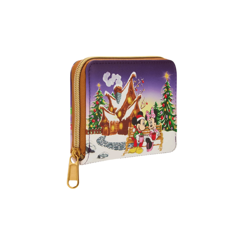 Portefeuille Mickey et Minnie Holiday House Noël LOUNGEFLY