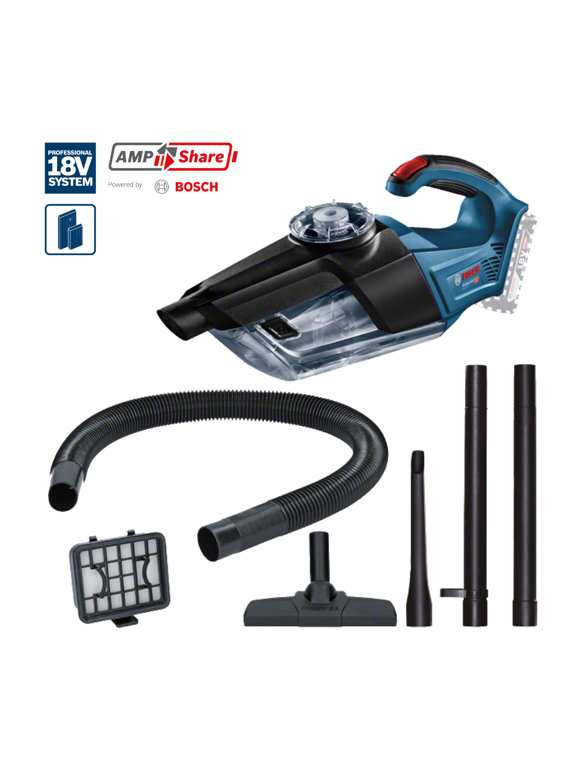 Aspirateur Poussière à Main 18 V BOSCH - Compact et Puissant pour Nettoyage Facile