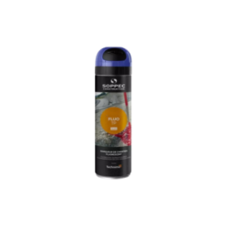 Traceur de Chantier Fluo Bleu SOPPEC - Peinture de Marquage Provisoire Haute Luminosité