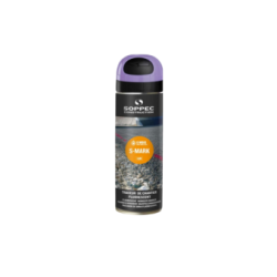 Traceur de chantier fluo violet 650ml Soppec
