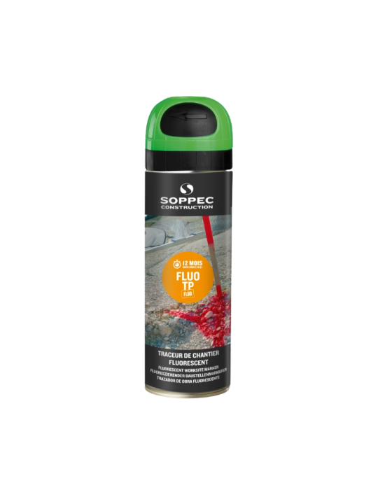 Traceur de chantier fluorescent vert Soppec 650ml