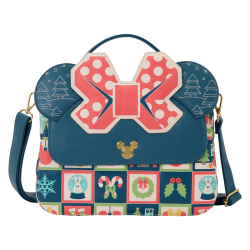 Sac bandoulière Minnie Checker Holiday LOUNGEFLY
