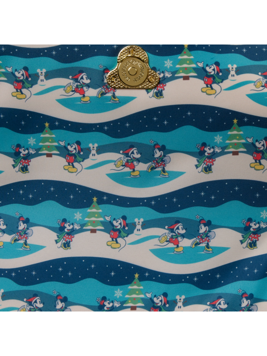 Sac bandoulière Minnie Checker Holiday LOUNGEFLY