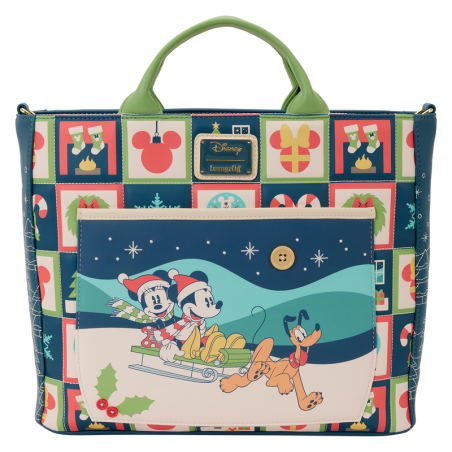 Sac convertible Mickey et ses amis Checker Holiday LOUNGEFLY